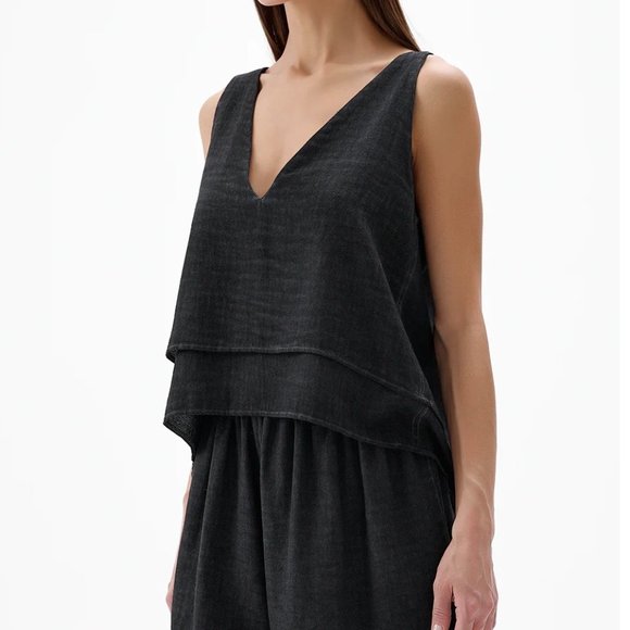 IKIKIZ Black tank blouse - Picture 5 of 12